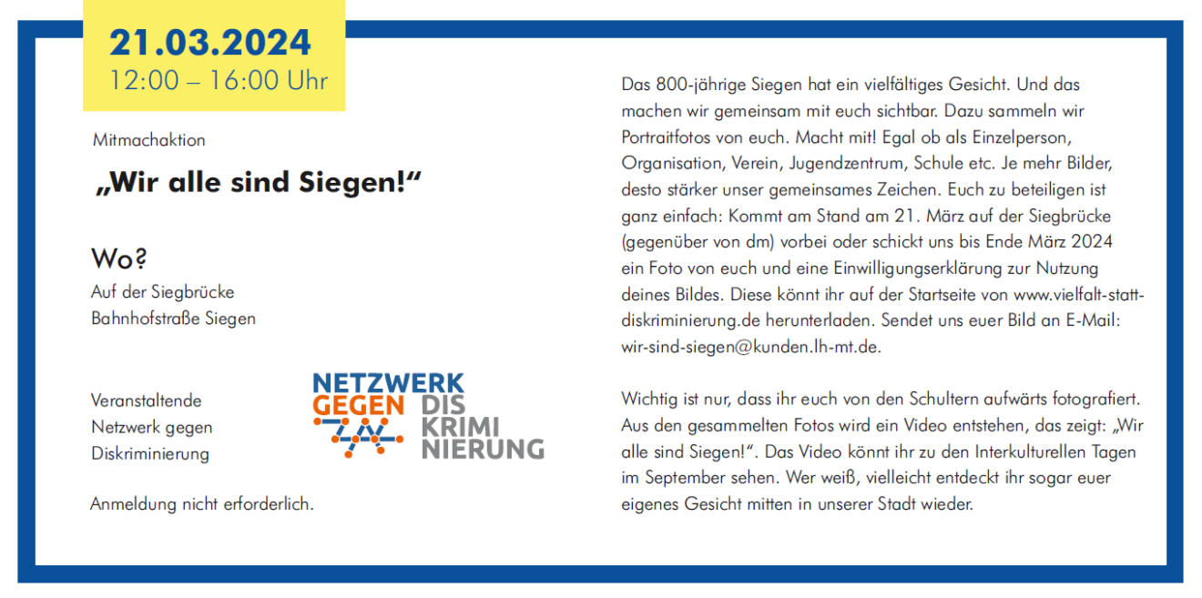 Wir alle sind Siegen